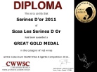 Serines d'or 2011 certificat medaille or.jpg